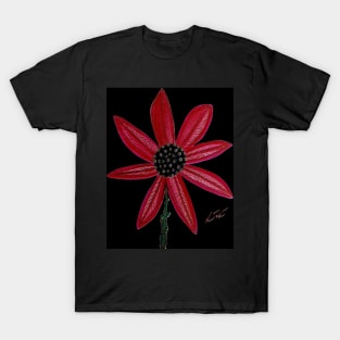 Red Flower by William Solis T-Shirt